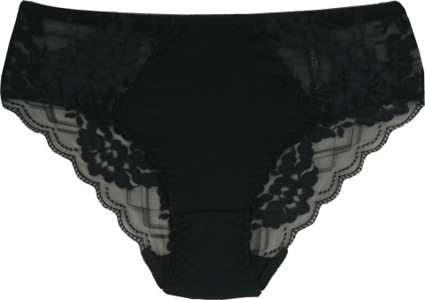KAROMI DAMSKIE majtki KORONKOWE 6827 XL czarne