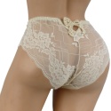 KAROMI DAMSKIE majtki KORONKOWE 6827 XL beżowe