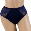 KAROMI DAMSKIE majtki KORONKOWE 6827 XL granatowe