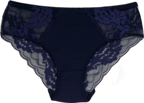 KAROMI DAMSKIE majtki KORONKOWE 6827 XL granatowe