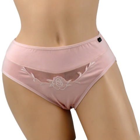 Mongni Rouzi BAWEŁNIANE figi COTTON 2XL pudrowe