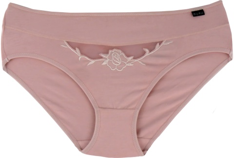 Mongni Rouzi BAWEŁNIANE figi COTTON 2XL pudrowe