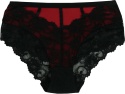 PLUS SIZE MAJTKI DAMSKIE KORONKOWE Ania Lu Lo 281 3XL czarno-czerwone