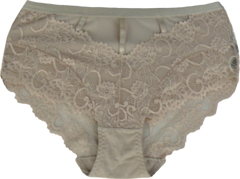 PLUS SIZE MAJTKI DAMSKIE KORONKOWE Ania Lu Lo 281 3XL beżowe