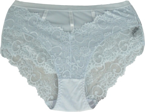 PLUS SIZE MAJTKI DAMSKIE KORONKOWE Ania Lu Lo 281 3XL białe