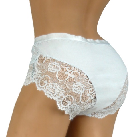 PLUS SIZE MAJTKI DAMSKIE KORONKOWE Ania Lu Lo 281 3XL białe