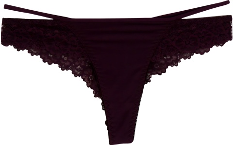 158 FULINA SEKSI STRINGI koronkowe BRAZYLIANY XL bordowe