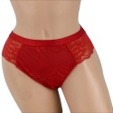 STRING majtki DAMSKIE KORONKOWE 86 12 XL czerwone