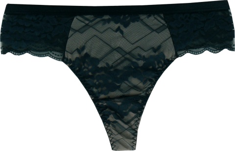 STRING majtki DAMSKIE KORONKOWE 86 12 2XL zielone