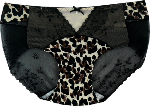 0978 PANTERKA PEŁNE FIGI KORONKOWE MAJTKI DAMSKIE L