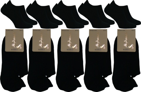 5x SKARPETKI BAMBUSOWE stopki damskie czarne COSAS 35-38