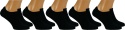5x SKARPETKI BAMBUSOWE stopki damskie czarne COSAS 39-42