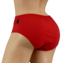 728 DORIMODES GŁADKIE BAWEŁNIANE MAJTKI DAMSKIE figi MAXI XL czerwone