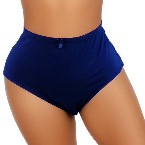 728 DORIMODES GŁADKIE BAWEŁNIANE MAJTKI DAMSKIE figi MAXI 2XL granatowe