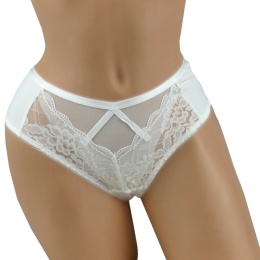 8622 FULINA DAMSKIE MAJTKI FIGI KORONKOWE 2XL ecru