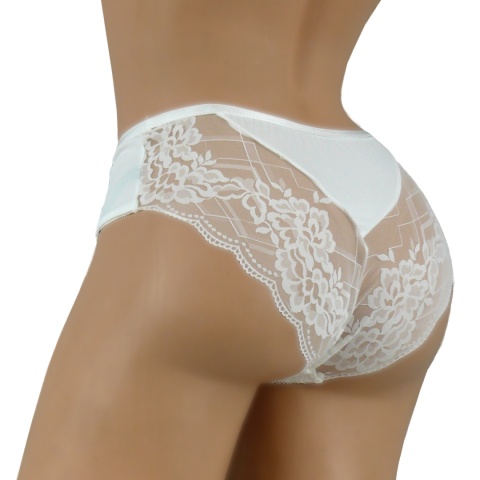 8622 FULINA DAMSKIE MAJTKI FIGI KORONKOWE 2XL ecru