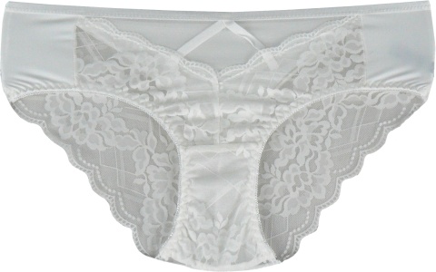 8622 FULINA DAMSKIE MAJTKI FIGI KORONKOWE 2XL ecru