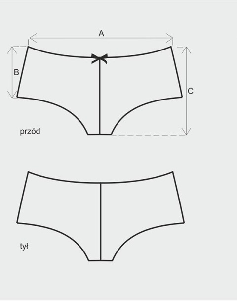 8622 FULINA DAMSKIE MAJTKI FIGI KORONKOWE 2XL ecru