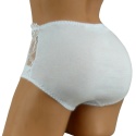 919 DORIMODES WYSOKIE DAMSKIE MAJTKI FIGI KORONKOWE XL białe