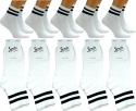 COSAS 5x DAMSKIE SKARPETY SPORTOWE BAWEŁNIANE białe 38-42