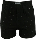 COTTON WORLD 100%BAWEŁNA LUŹNE MĘSKIE BOKSERKI GUZIKI 5XL czarne