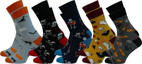 XINTAO 5x WESOŁE KOLOROWE ŚMIESZNE SKARPETY ROZ. 39-42