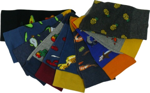 XINTAO 5x WESOŁE KOLOROWE ŚMIESZNE SKARPETY ROZ. 43-46