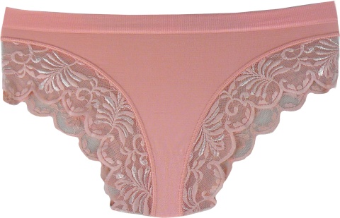 KAROMI MAJTKI DAMSKIE figi KORONKOWE roz. uniwersalny morelowe