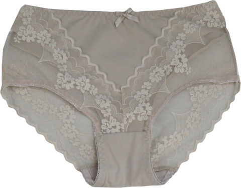 NEW WAVE D528 ŚLICZNE FIGI KORONKOWE MAJTKI DAMSKIE 4XL beżowe