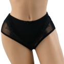 NEW WAVE D528 ŚLICZNE FIGI KORONKOWE MAJTKI DAMSKIE 4XL czarne