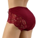 New Wave A2210 KORONKOWE FIGI DAMSKIE MAJTKI BAWEŁNIANE 3XL bordowe