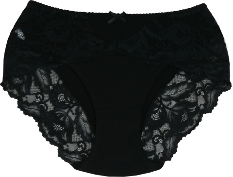 New Wave A2210 KORONKOWE FIGI DAMSKIE MAJTKI BAWEŁNIANE 3XL czarne