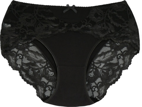 New Wave A2210 KORONKOWE FIGI DAMSKIE MAJTKI BAWEŁNIANE 3XL grafitowe