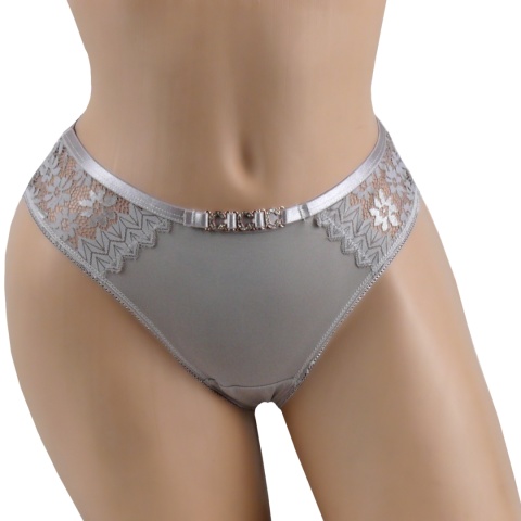 SHENAO 8207 BRAZYLIANY MAJTKI DAMSKIE FIGI KORONKOWE XL/XXL kawowe