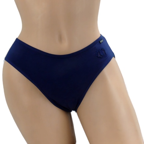 Stopki Jednolite Majtki Bawełniane Figi Młodzieżowe stópki L/XL granatowe