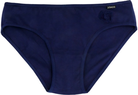 Stopki Jednolite Majtki Bawełniane Figi Młodzieżowe stópki L/XL granatowe