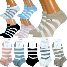 5x GŁADKIE SKARPETY BAWEŁNIANE DAMSKIE AURA.VIA 38-41