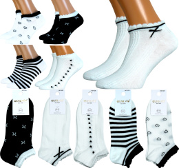 5x GŁADKIE SKARPETY BAWEŁNIANE DAMSKIE AURA.VIA 38-41