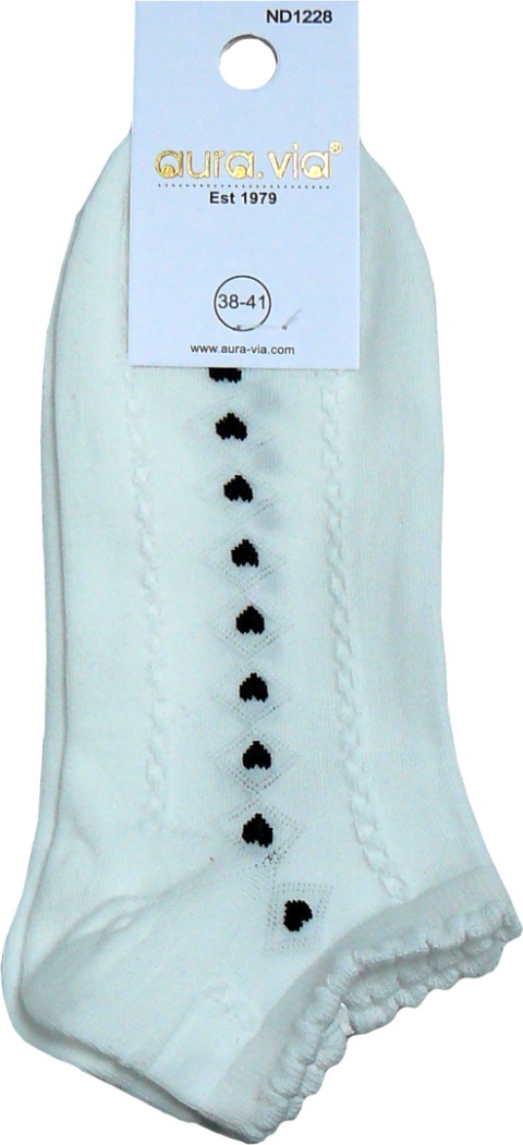 5x GŁADKIE SKARPETY BAWEŁNIANE DAMSKIE AURA.VIA 38-41