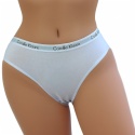 Kolorowe Jednolite Gładkie Damskie Majtki Figi Bawełniane XL/XXL białe