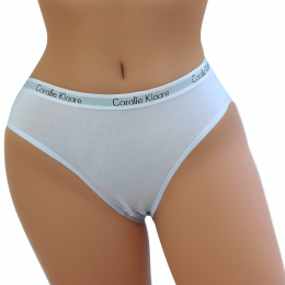 Kolorowe Jednolite Gładkie Damskie Majtki Figi Bawełniane XL/XXL białe