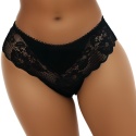 HEAT BRAZYLIANY DAMSKIE KORONKOWE STRINGI czarne S