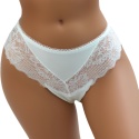 HEAT BRAZYLIANY DAMSKIE KORONKOWE STRINGI ecru L