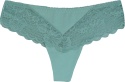 HEAT BRAZYLIANY DAMSKIE KORONKOWE STRINGI miętowe M