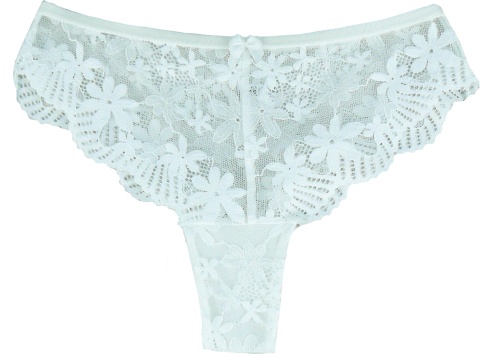 VICTORIA BRAZYLIANY DAMSKIE figi KORONKOWE L ecru