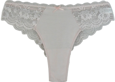 HEAT Seksi Brazyliany Damskie Majtki Stringi Koronkowe ecru XL