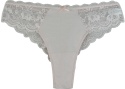 HEAT Seksi Brazyliany Damskie Majtki Stringi Koronkowe ecru L