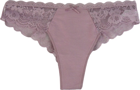 HEAT Seksi Brazyliany Damskie Majtki Stringi Koronkowe lawendowe M