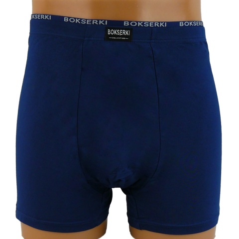 MĘSKIE BOKSERKI Majtki Bambusowe DUŻE ROZMIARY 4XL granatowe