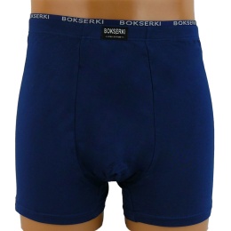 MĘSKIE BOKSERKI Majtki Bambusowe DUŻE ROZMIARY 6XL niebieskie